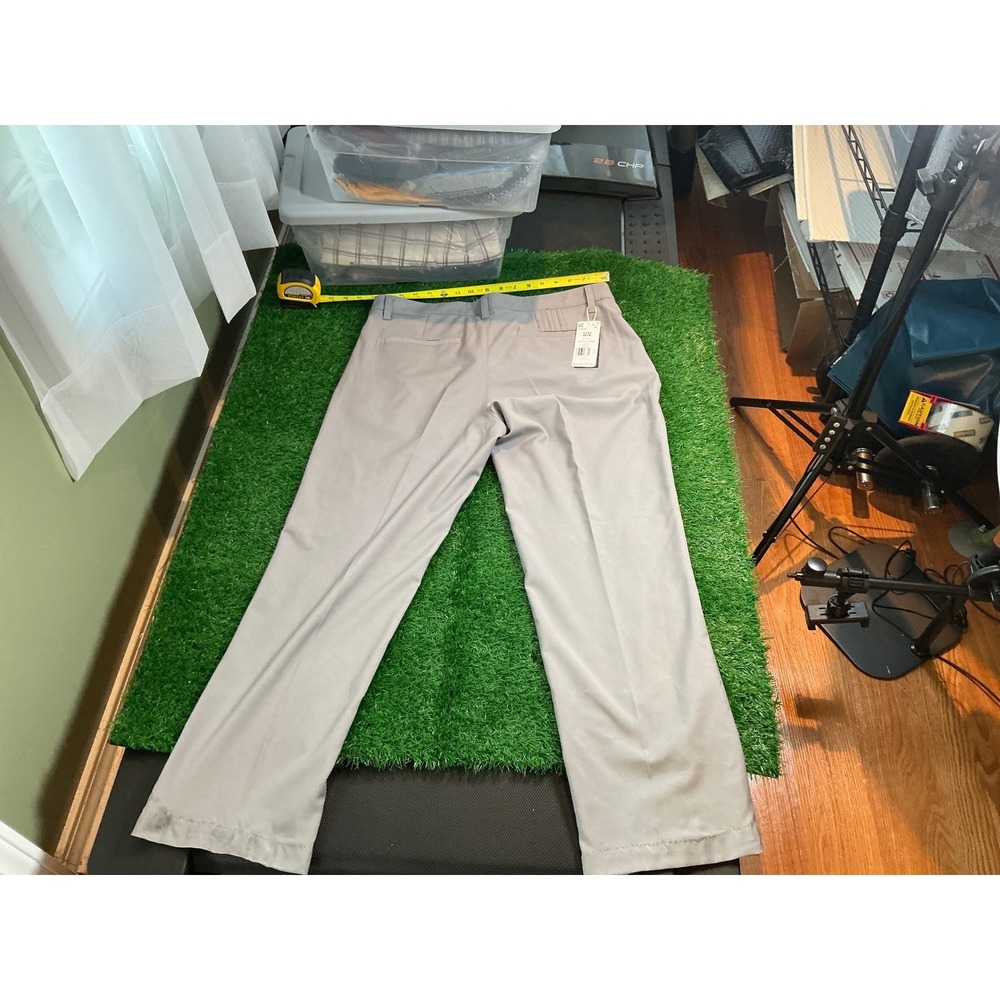 Adidas Adi Golf Pants Mens 32x32 Grey Five Flat Front Performance IS0541 NWT - Picture 5 of 5